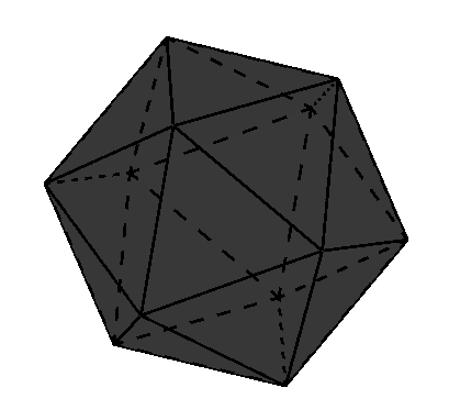 Icosahedron-regular-solid