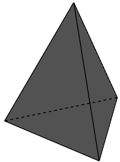 triangular pyramid 3D